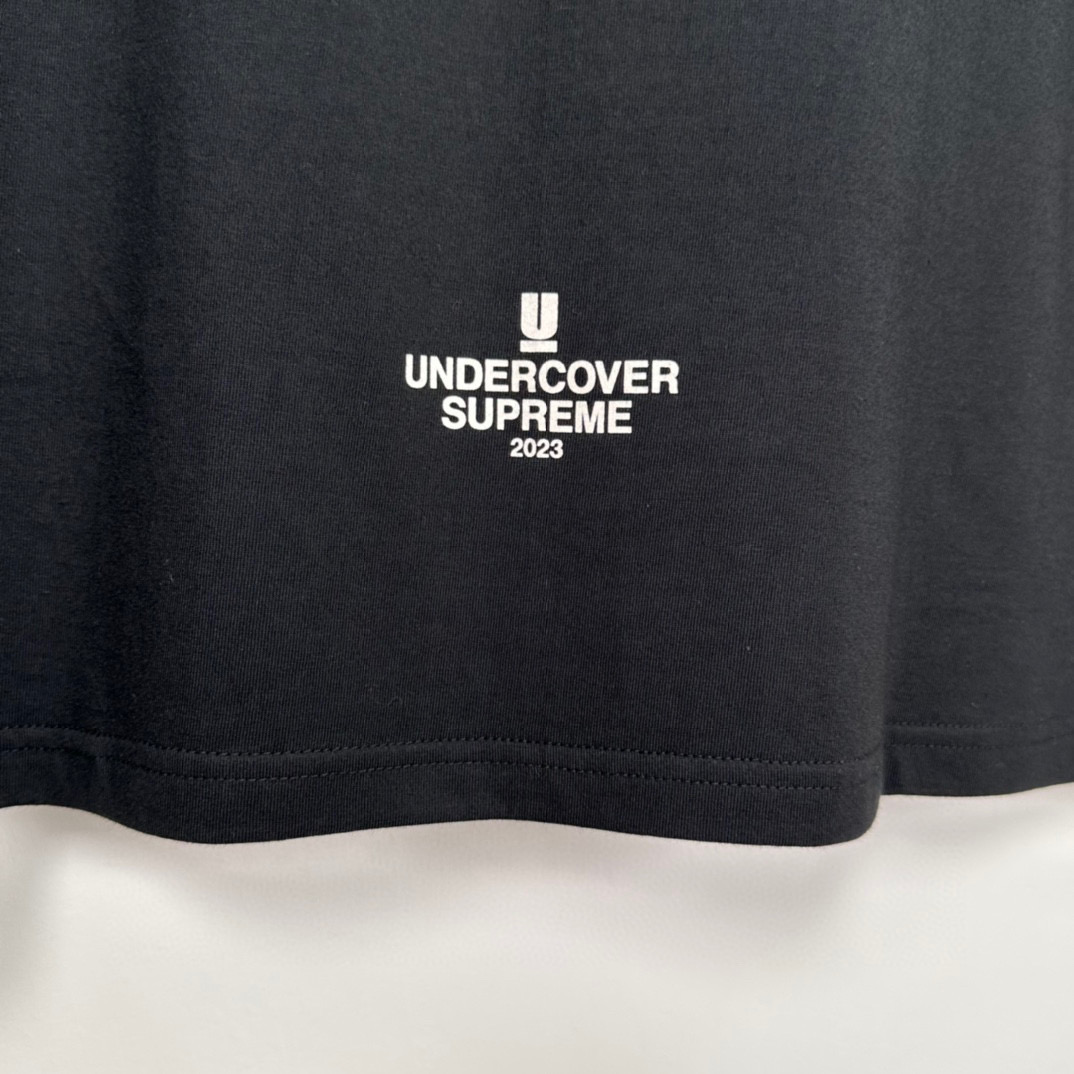  Supreme SS23 Week6  人物LOGO  短袖 圆领 印花T 恤 夏款 男女同款 黑色 SUP-SS23-123