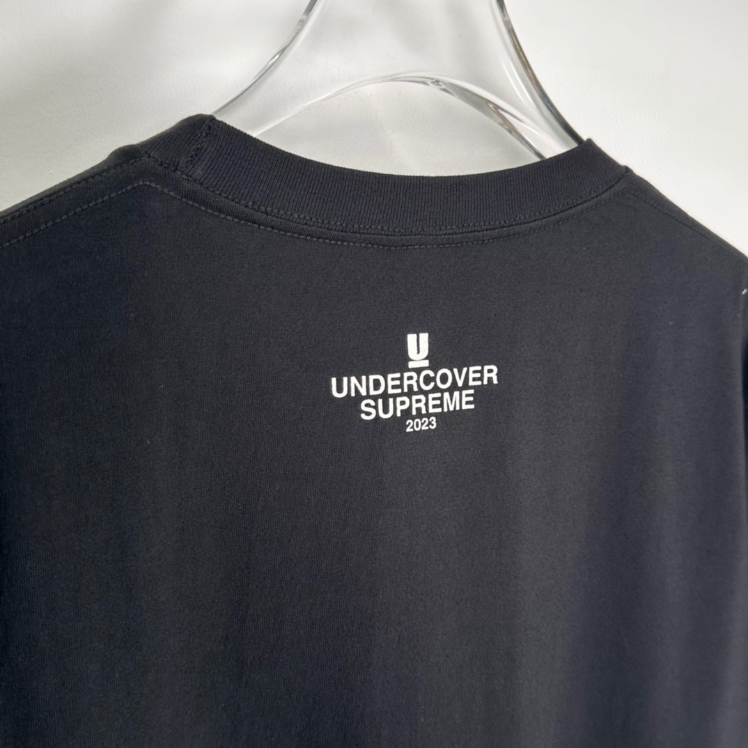 Supreme SS23 Week6  TAG TEE  标语印花 短袖 圆领 印花T 恤 夏款 男女同款 黑色 SUP-SS23-125