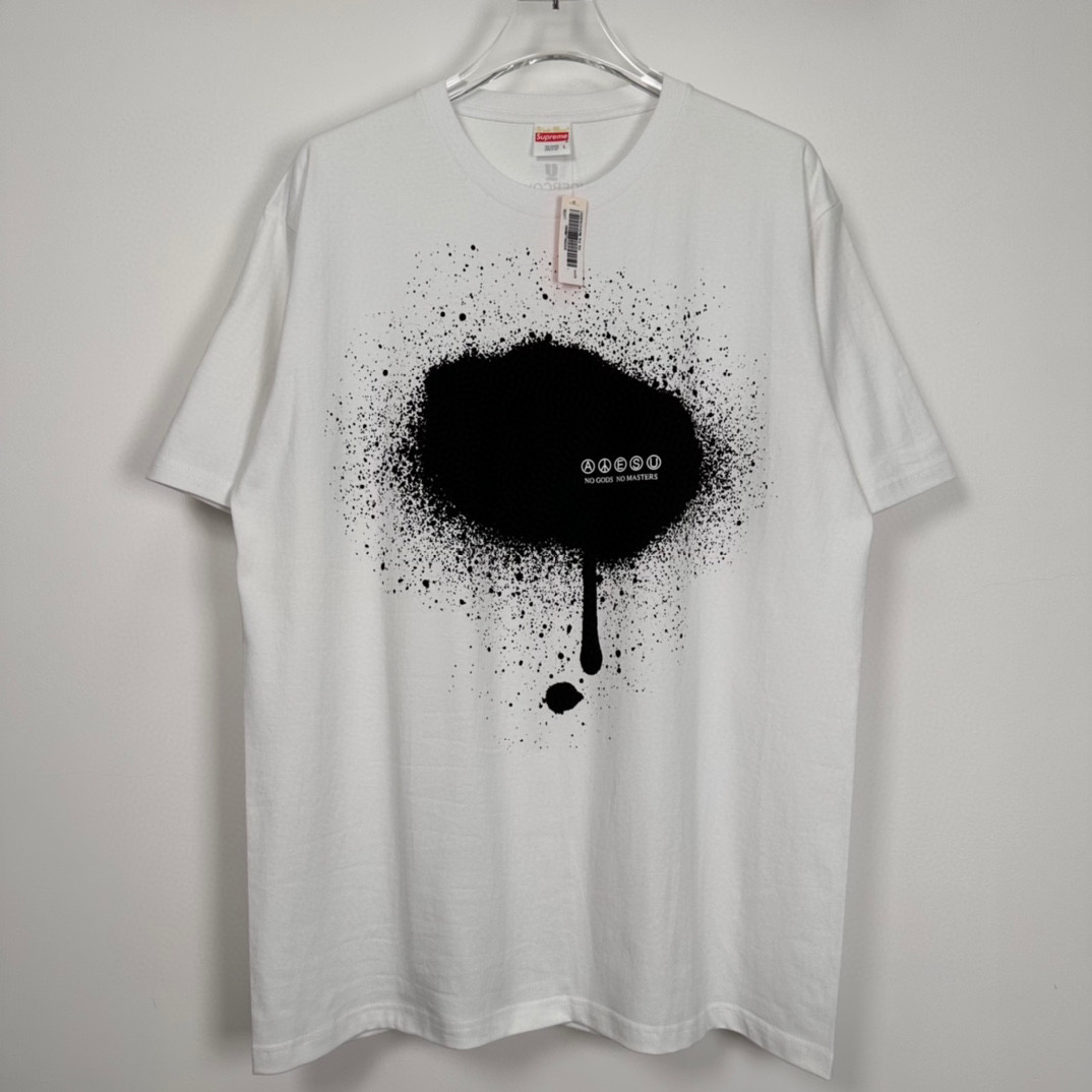  Supreme SS23 Week6  TAG TEE  标语印花 短袖 圆领 印花T 恤 夏款 男女同款 白色 SUP-SS23-125