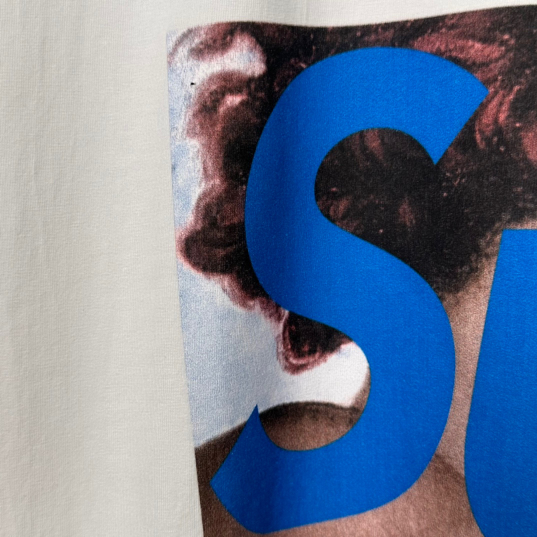 Supreme SS23 Week6  人物LOGO  短袖 圆领 印花T 恤 夏款 男女同款 白色 SUP-SS23-123