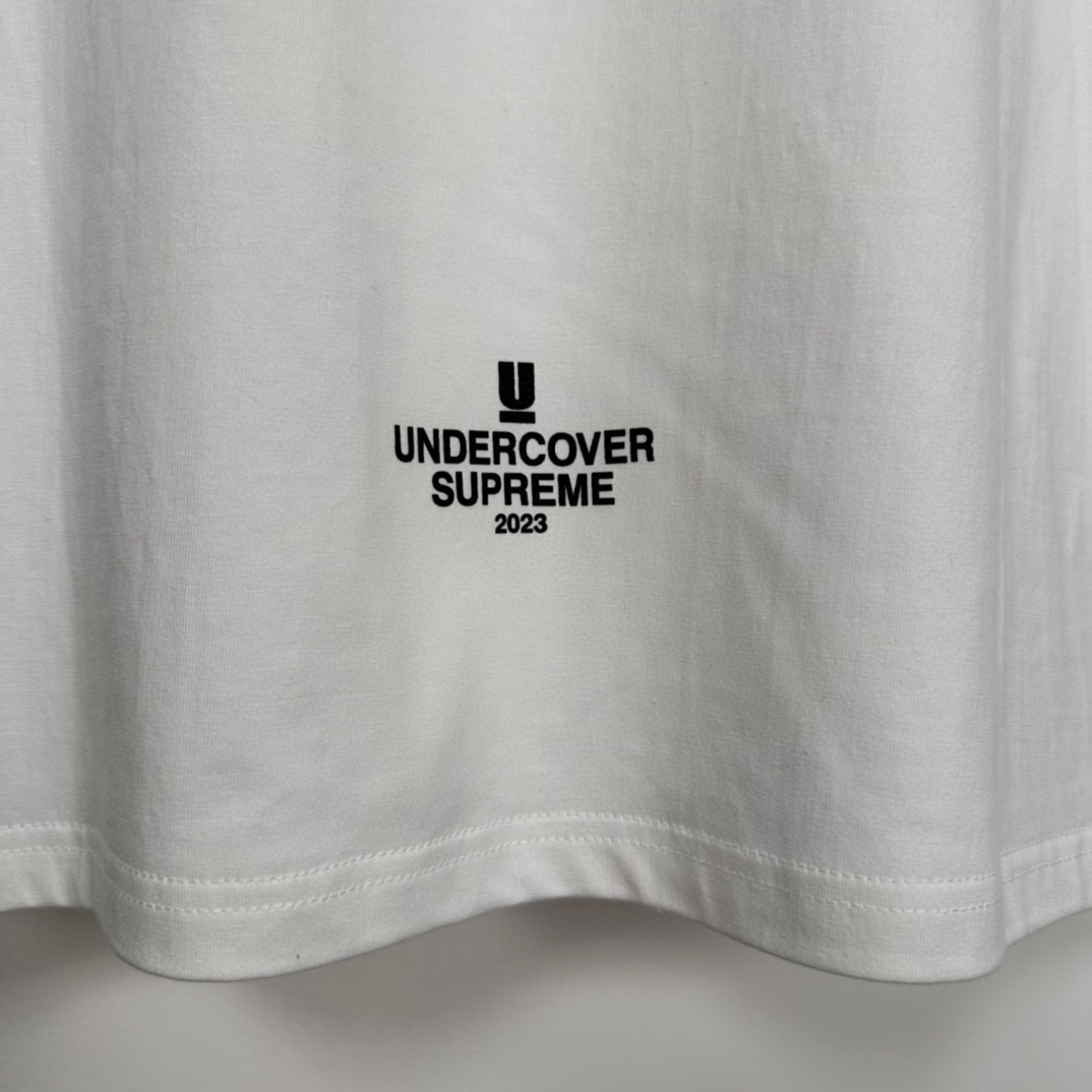 Supreme SS23 Week6  人物LOGO  短袖 圆领 印花T 恤 夏款 男女同款 白色 SUP-SS23-123