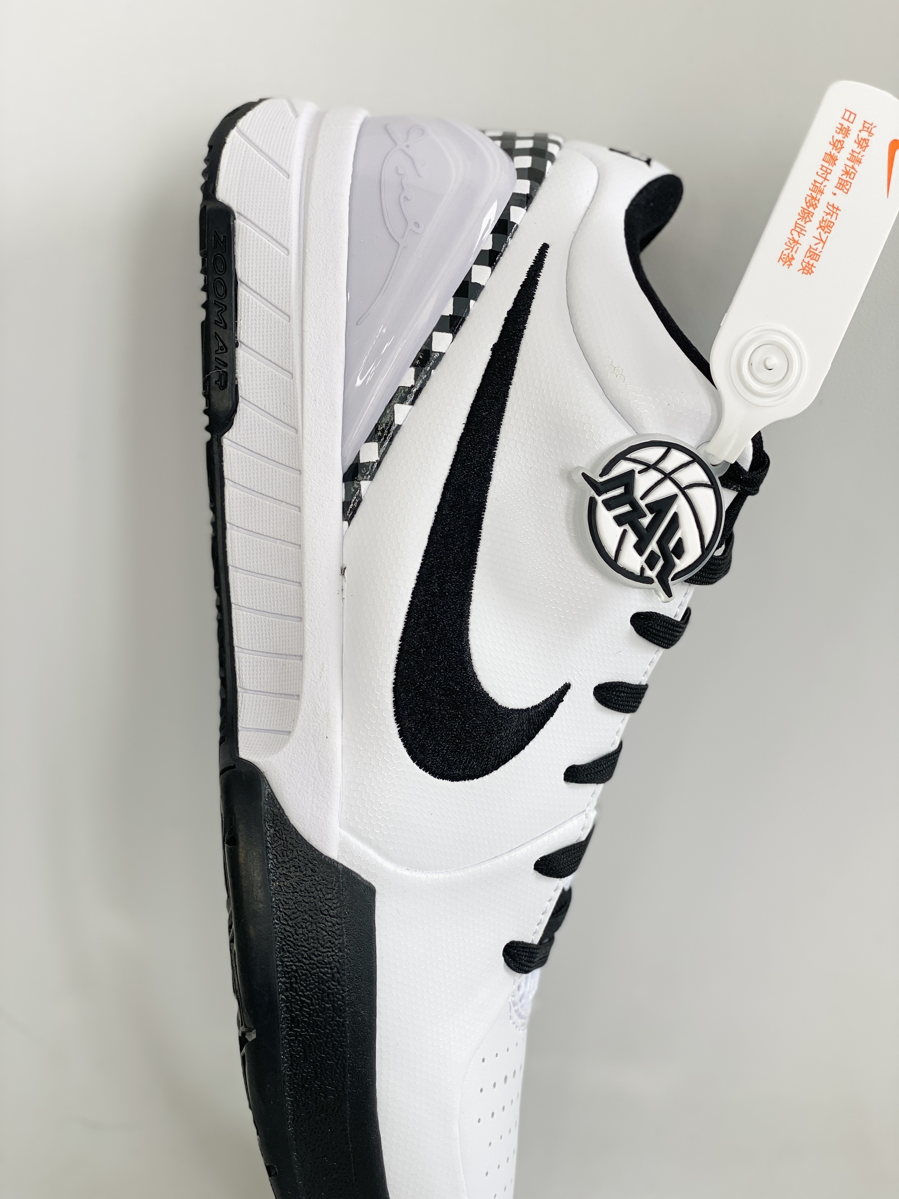 滅世純原 原盒版 Kobe4 GIGI Mambacita 前掌LUNAR泡棉 后掌气垫 黑白 低筒 科比 4  篮球鞋 实战鞋 球鞋 男鞋  FJ9363-100