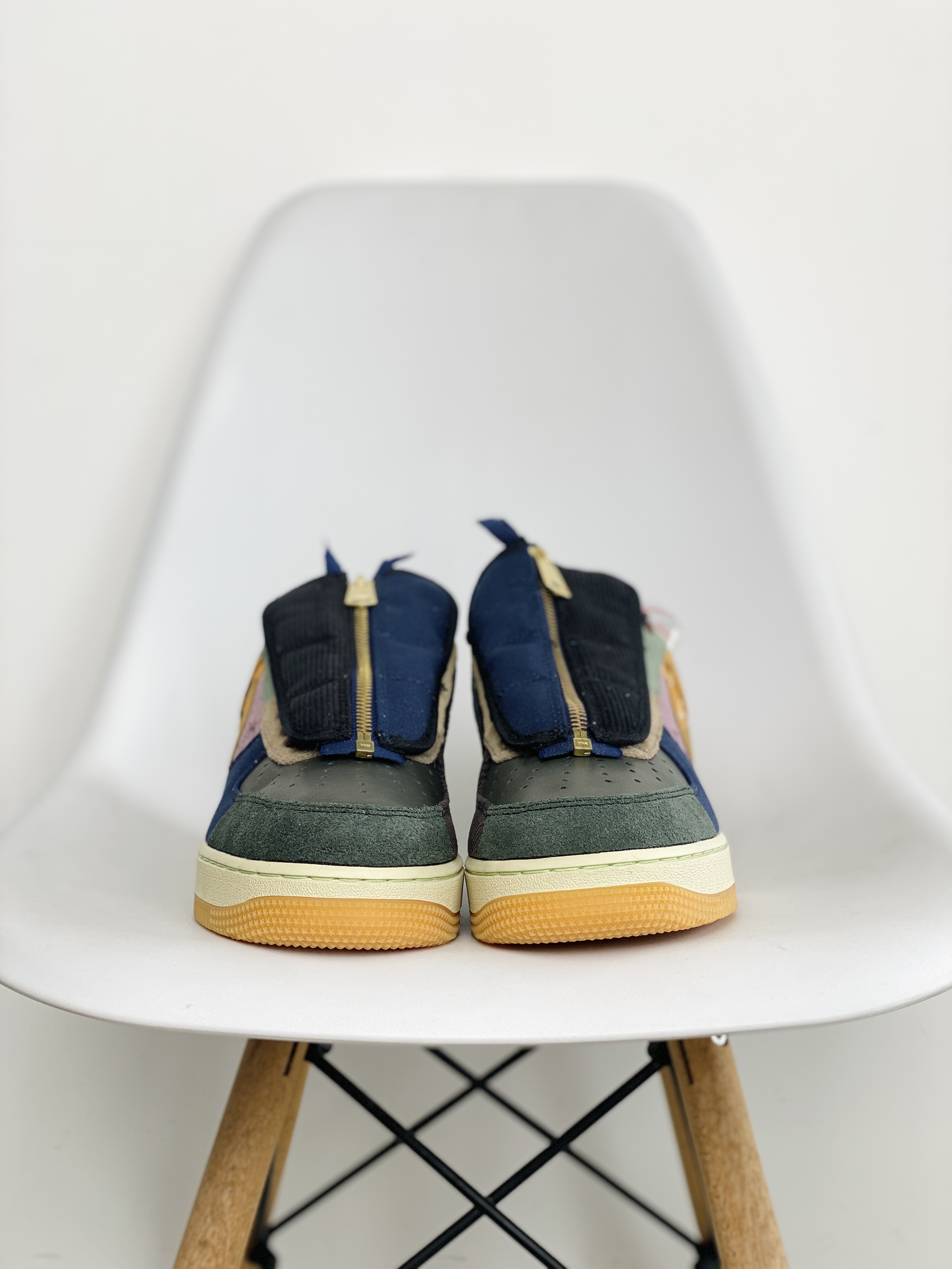  Travis Scott x Air Force 1 Cactus Jack TS 鬼脸 联名 拼接 空军一号 低筒 休闲鞋 板鞋 男鞋 女鞋 CN2405-900