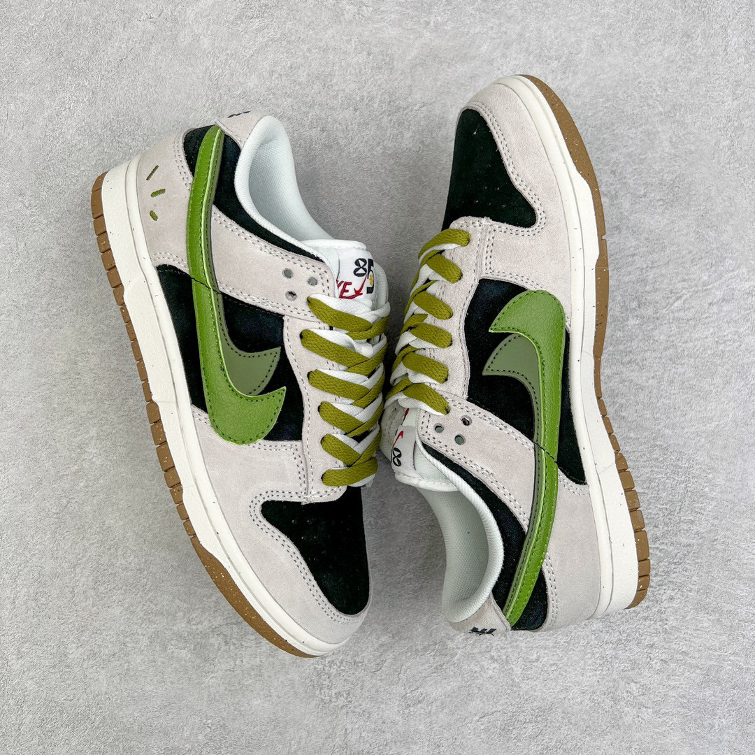  Nike Dunk Low SE 85 双层 Swoosh 黑绿橄榄 低筒 复古板鞋 休闲鞋 男鞋 女鞋 