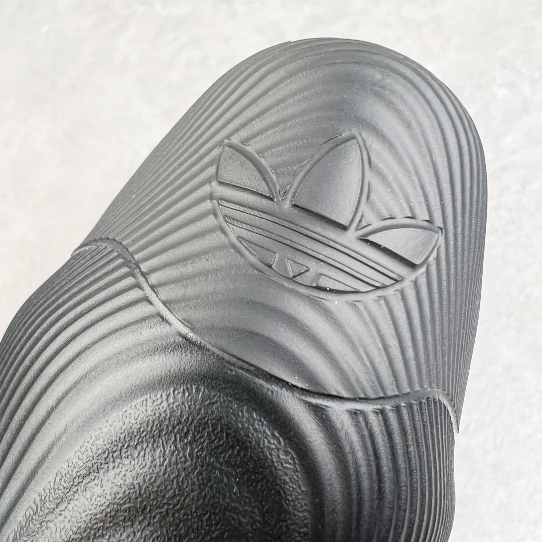 Adidas AdiFOM Superstar 防滑耐磨轻便 休闲鞋 拖鞋 室外 低筒 男女同款 黑色 GZ2619 