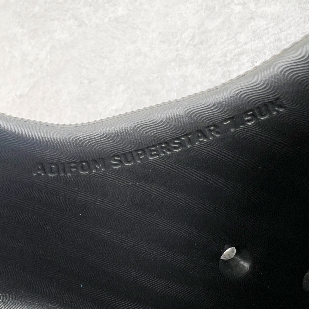 Adidas AdiFOM Superstar 防滑耐磨轻便 休闲鞋 拖鞋 室外 低筒 男女同款 黑色 GZ2619 