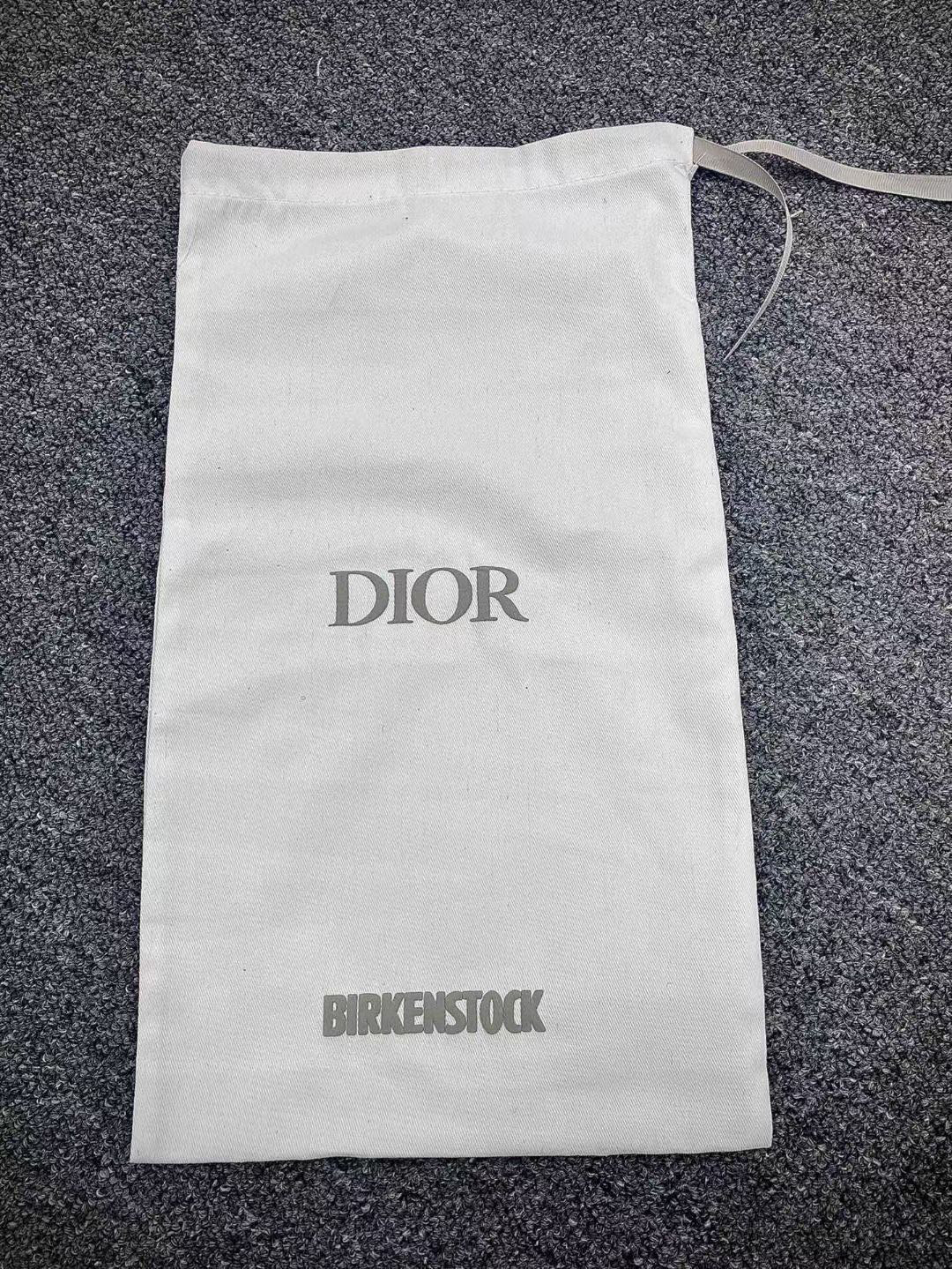 Birkenstock Dior迪奥 Tokio 勃肯 小牛皮 圆头 时尚凉拖 黑色 3SA116ZSD_H900