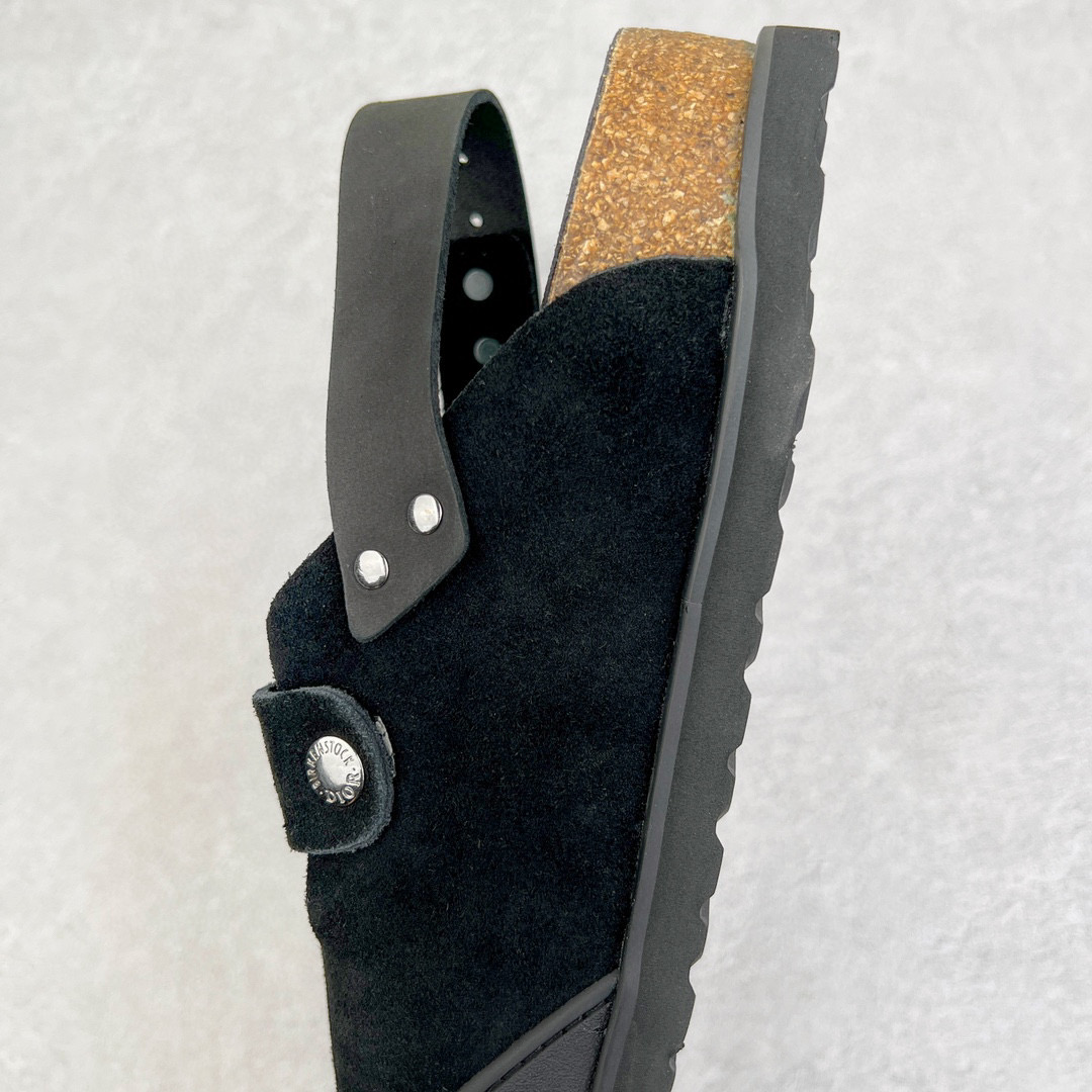 Birkenstock Dior迪奥 Tokio 勃肯 小牛皮 圆头 时尚凉拖 黑色 3SA116ZSD_H900