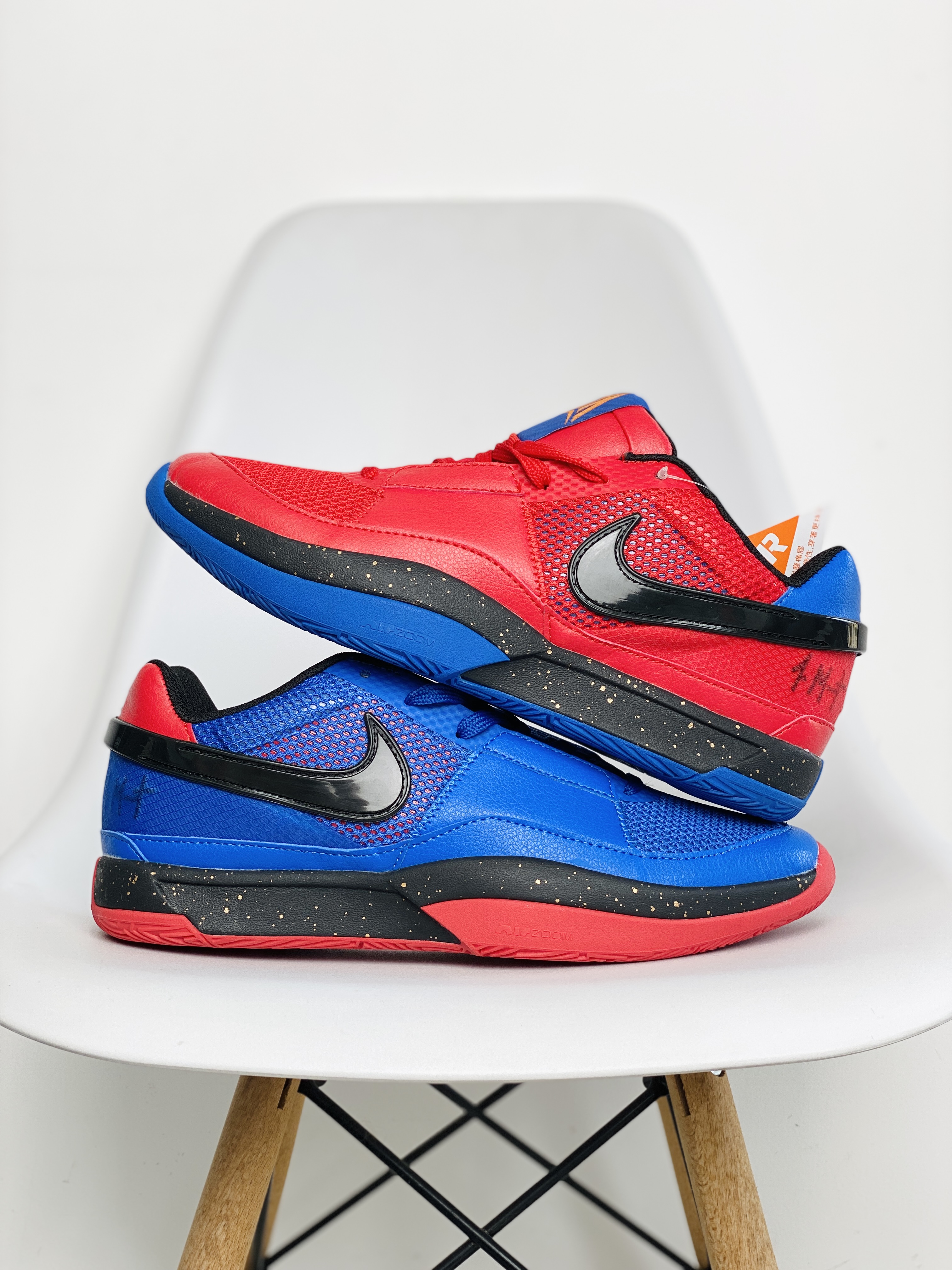 莫兰特 1代  Nike Zoom JA 1 EP Day One 低筒 耐磨透氣 實戰籃球鞋 波鞋 球鞋 男鞋 紅藍鴛鴦  