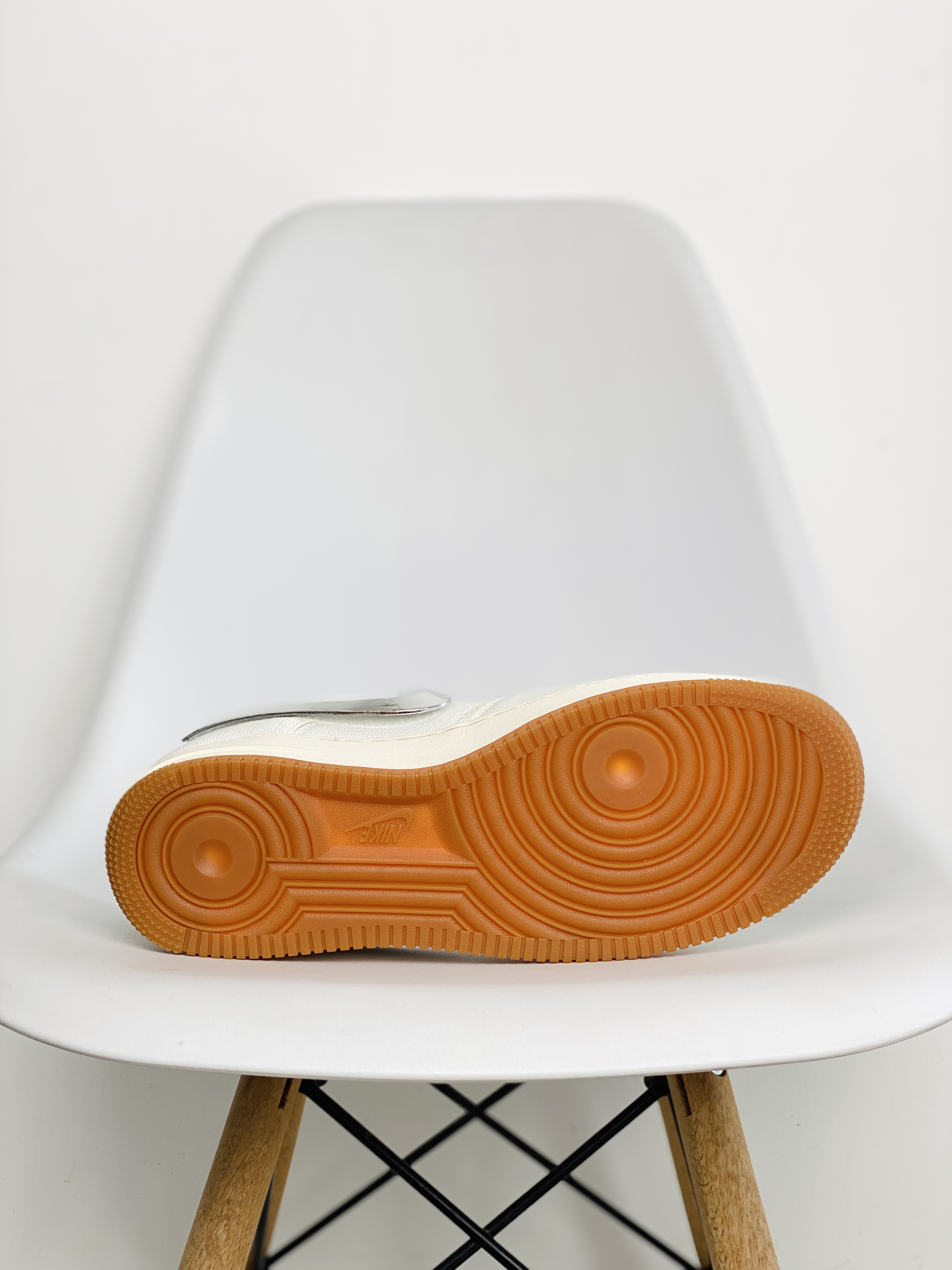 Travis Scott Nike  Force 1 Low Sail 換鉤  低筒 反光 休闲鞋 板鞋 男鞋 女鞋 米白色 AQ4211-101