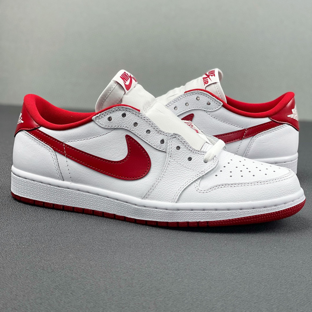 Air Jordan 1 Low OG AJ1 White Varsity Red 低筒 板鞋 轻便休闲鞋 男鞋 波鞋 复古篮球鞋 白红 705329-100