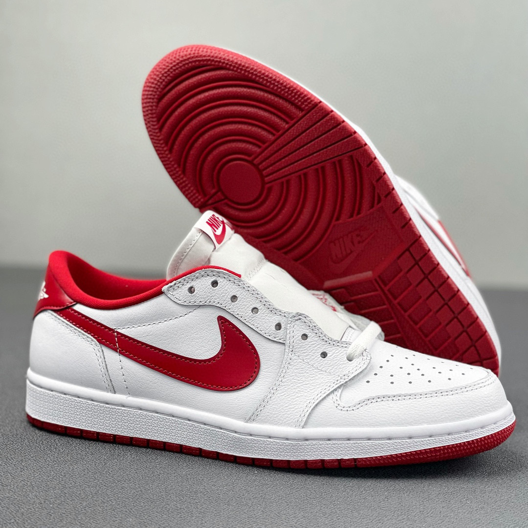Air Jordan 1 Low OG AJ1 White Varsity Red 低筒 板鞋 轻便休闲鞋 男鞋 波鞋 复古篮球鞋 白红 705329-100