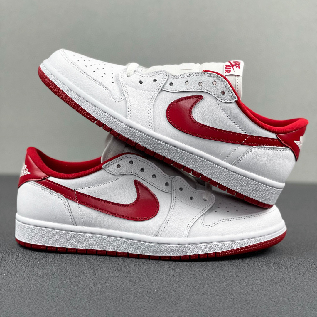 Air Jordan 1 Low OG AJ1 White Varsity Red 低筒 板鞋 轻便休闲鞋 男鞋 波鞋 复古篮球鞋 白红 705329-100