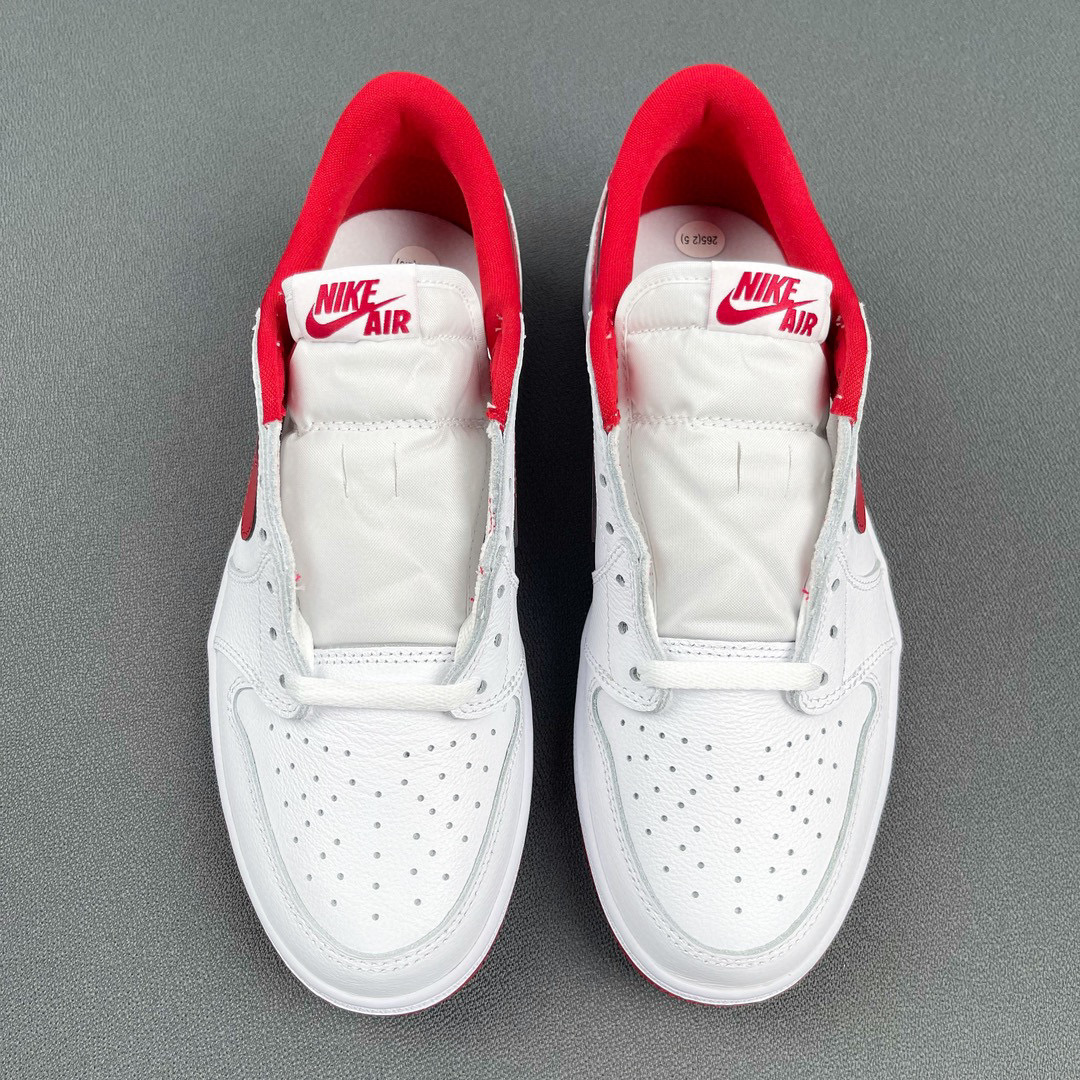 Air Jordan 1 Low OG AJ1 White Varsity Red 低筒 板鞋 轻便休闲鞋 男鞋 波鞋 复古篮球鞋 白红 705329-100