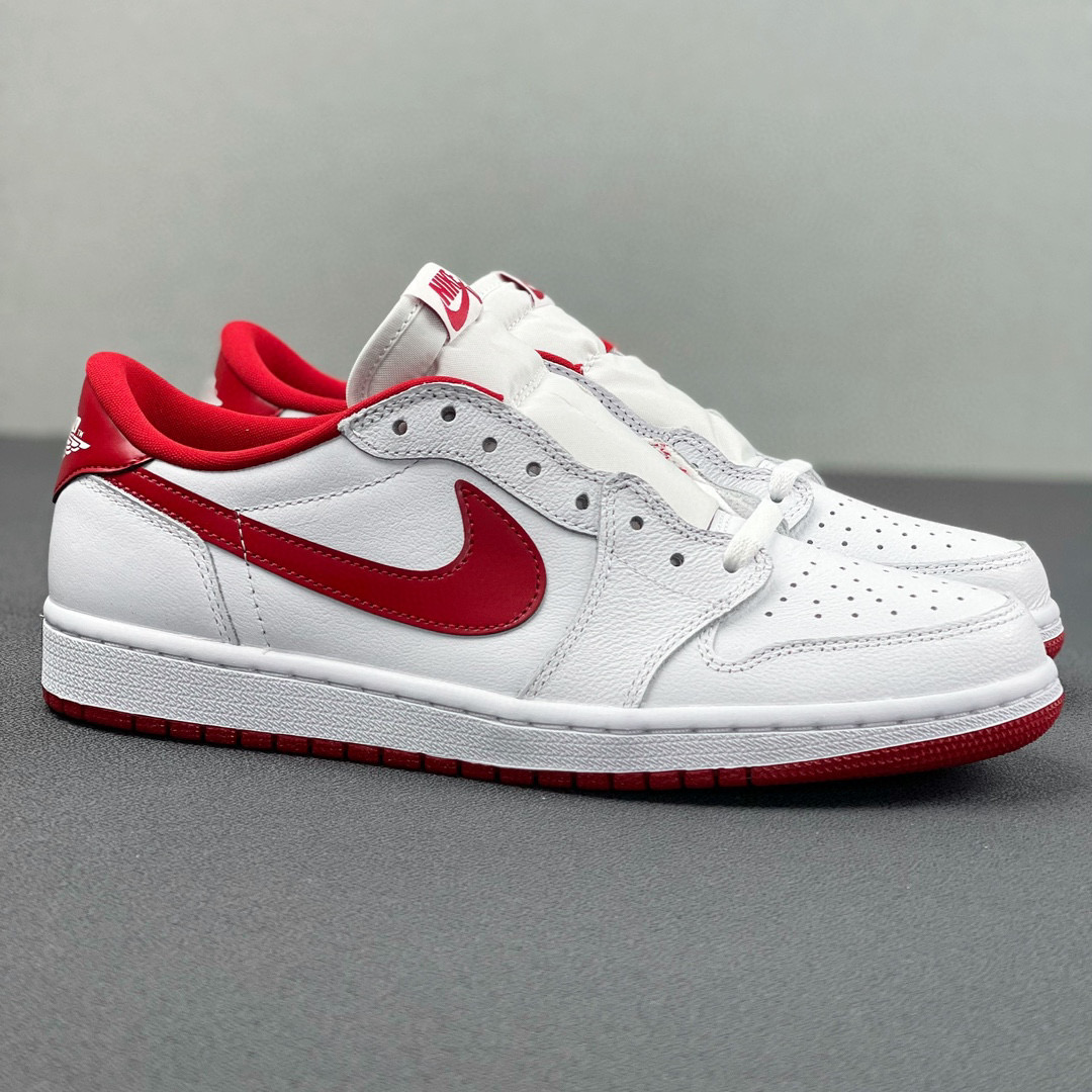 Air Jordan 1 Low OG AJ1 White Varsity Red 低筒 板鞋 轻便休闲鞋 男鞋 波鞋 复古篮球鞋 白红 705329-100