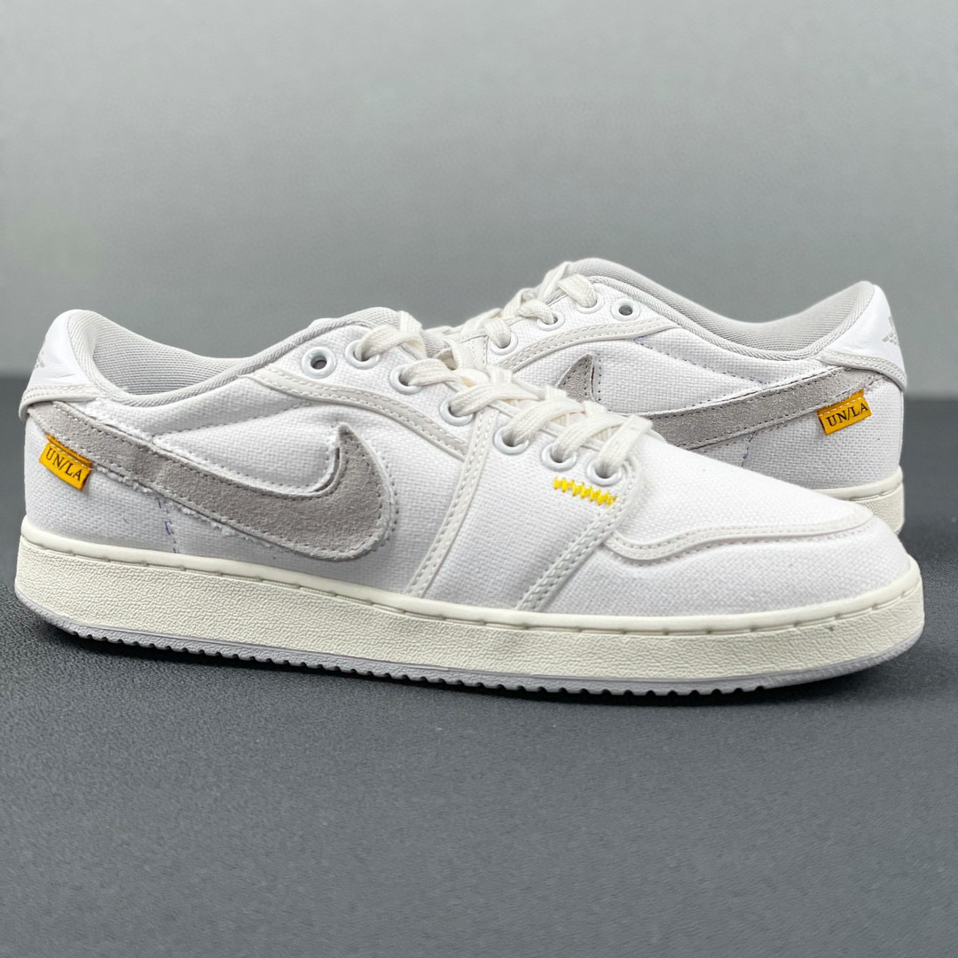 Union LA Air Jordan 1 Low  AJ1 White 低筒 板鞋 轻便休闲鞋 男鞋 波鞋 复古篮球鞋 白色 DO8912-101