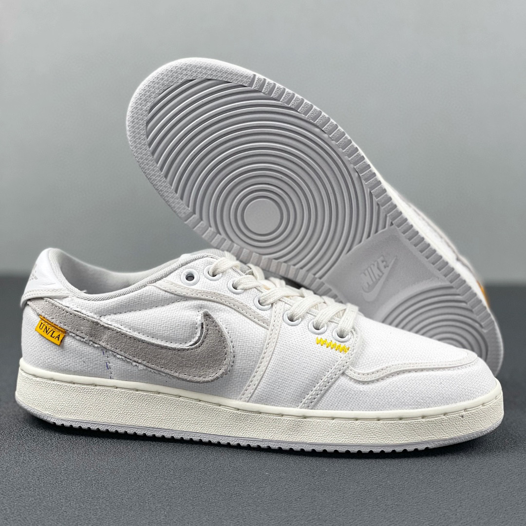 Union LA Air Jordan 1 Low  AJ1 White 低筒 板鞋 轻便休闲鞋 男鞋 波鞋 复古篮球鞋 白色 DO8912-101