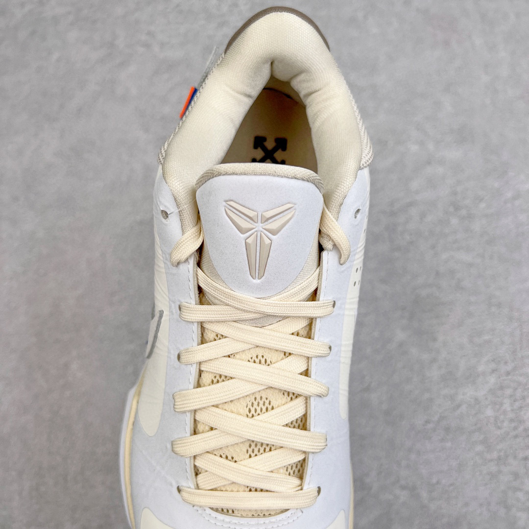 客制 S2外贸 Kobe5  OFF-White  科比 5  前掌气垫 后掌EVA 籃球鞋 球鞋 實戰鞋  真碳板  米黄 DB4796-101
