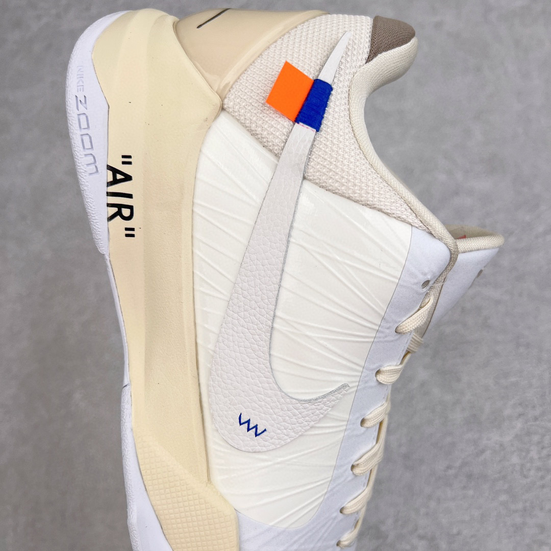 客制 S2外贸 Kobe5  OFF-White  科比 5  前掌气垫 后掌EVA 籃球鞋 球鞋 實戰鞋  真碳板  米黄 DB4796-101