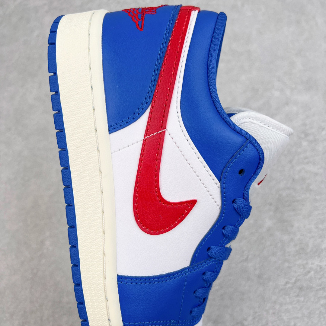 Air Jordan 1  Low AJ1 蓝红白 低筒 复古 轻便 板鞋 休闲鞋 波鞋 男鞋 女鞋 DC0774-416