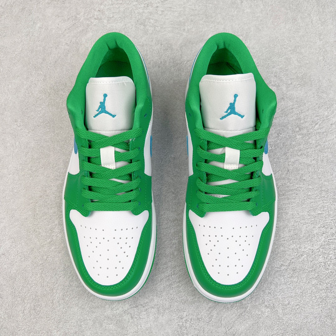 Air Jordan 1  Low AJ1 白绿蓝 低筒 复古 轻便 板鞋 休闲鞋 波鞋 男鞋 女鞋 DC0774-304