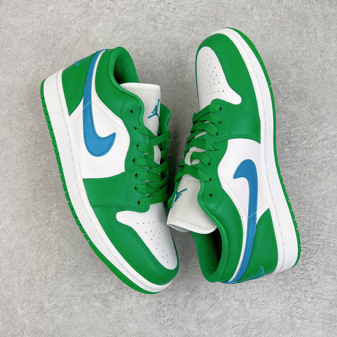 Air Jordan 1  Low AJ1 白绿蓝 低筒 复古 轻便 板鞋 休闲鞋 波鞋 男鞋 女鞋 DC0774-304