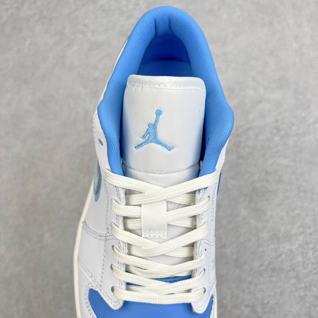  Air Jordan 1  Low AJ1 白蓝涂鸦  低筒 复古 轻便 板鞋 休闲鞋 波鞋 男鞋 女鞋FJ7219-441