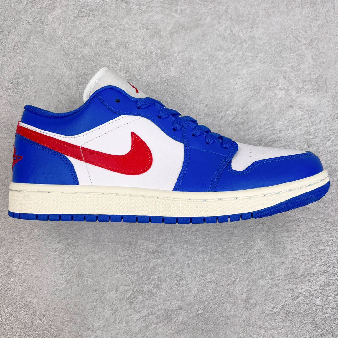 Air Jordan 1  Low AJ1 蓝红白 低筒 复古 轻便 板鞋 休闲鞋 波鞋 男鞋 女鞋 DC0774-416
