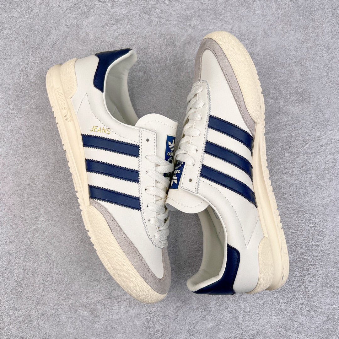 Adidas originals Jeans  低筒 潮流休闲 复古板鞋 休闲鞋 男鞋 女鞋 白藍  GY7436