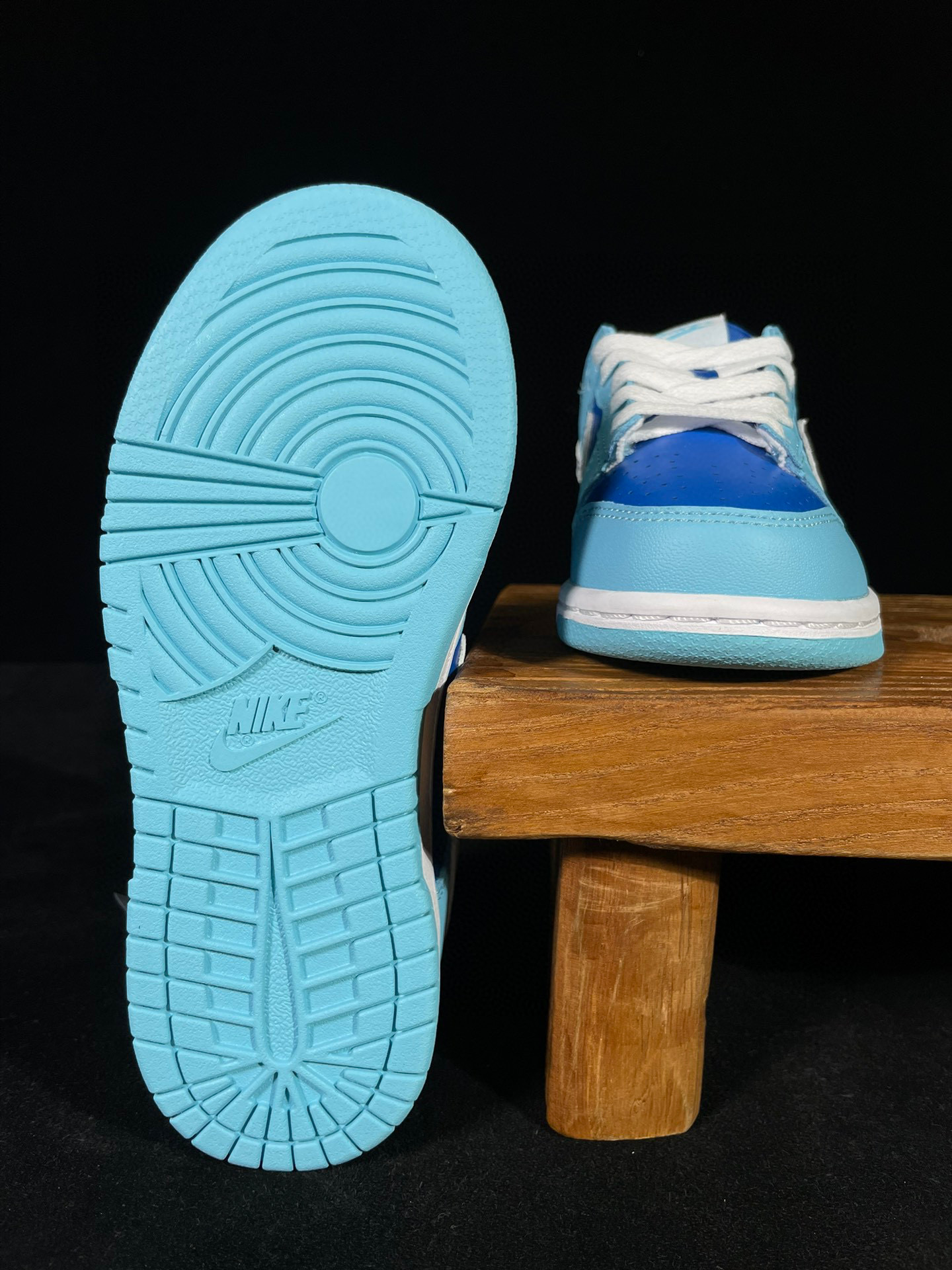 童鞋 Dunk Low Retro QS Argon 复古休闲 板鞋 中童鞋 蓝色 DV2635-400