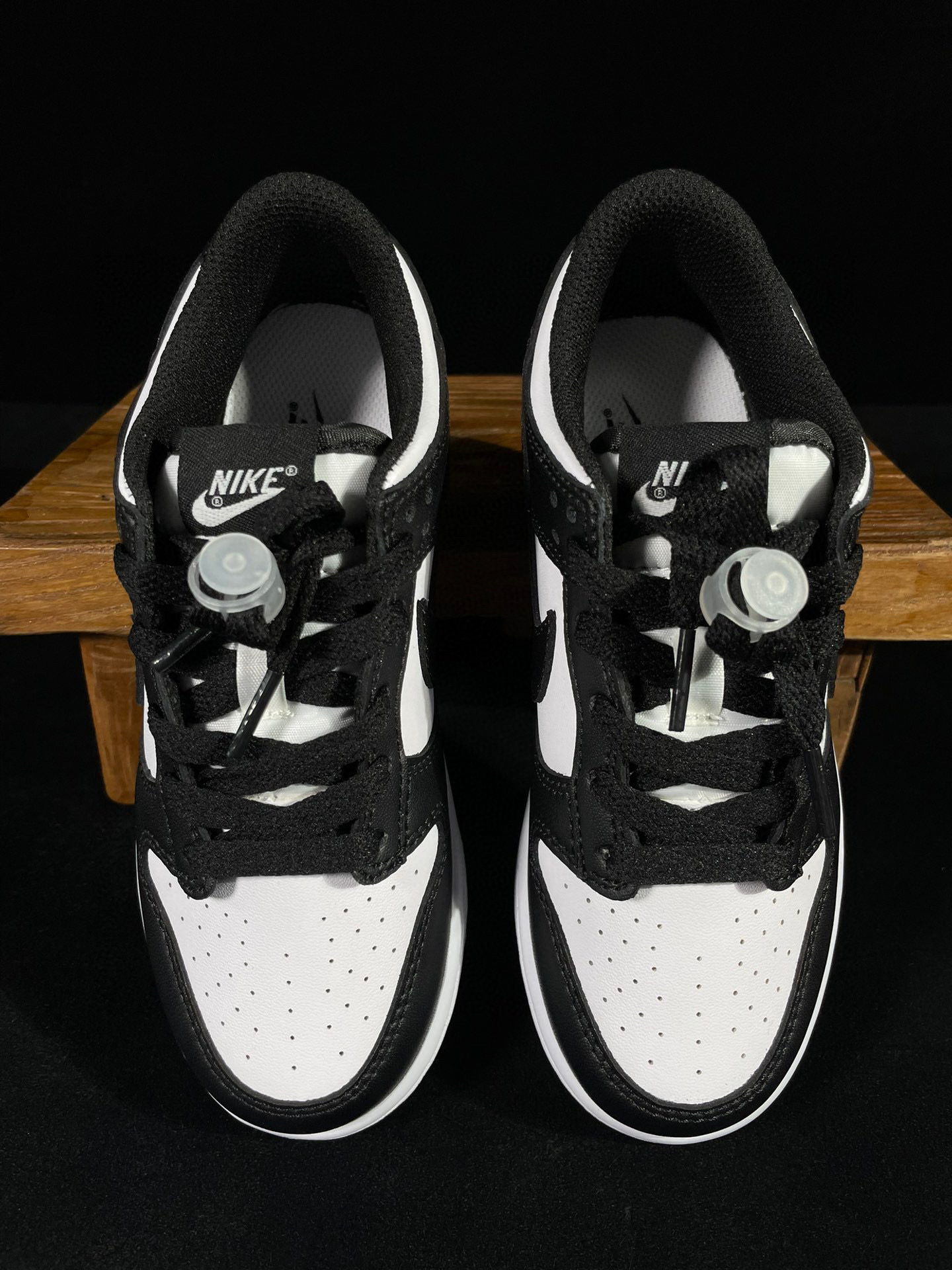  童鞋 Dunk Low White Black 复古休闲 板鞋 中童鞋 黑白熊猫 CW1588-100