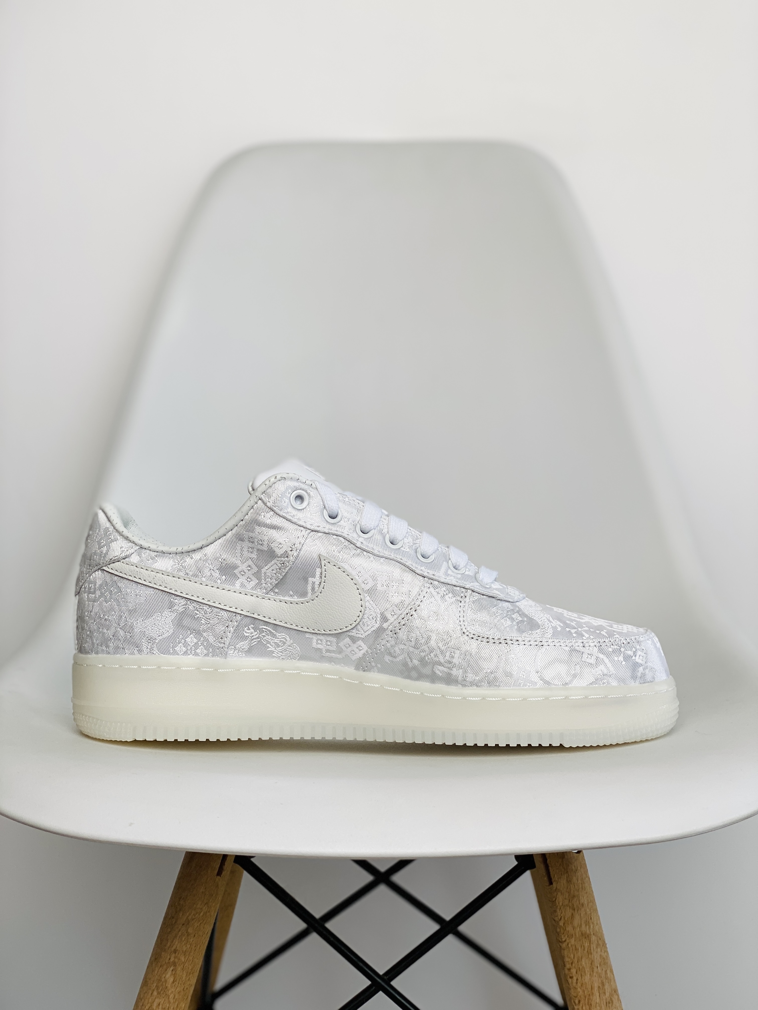  CLOT Air Force  1 Low World 陳冠希 撕撕樂  低筒 篮球鞋 运动鞋 休闲鞋 男鞋 白絲綢 AO9286-100