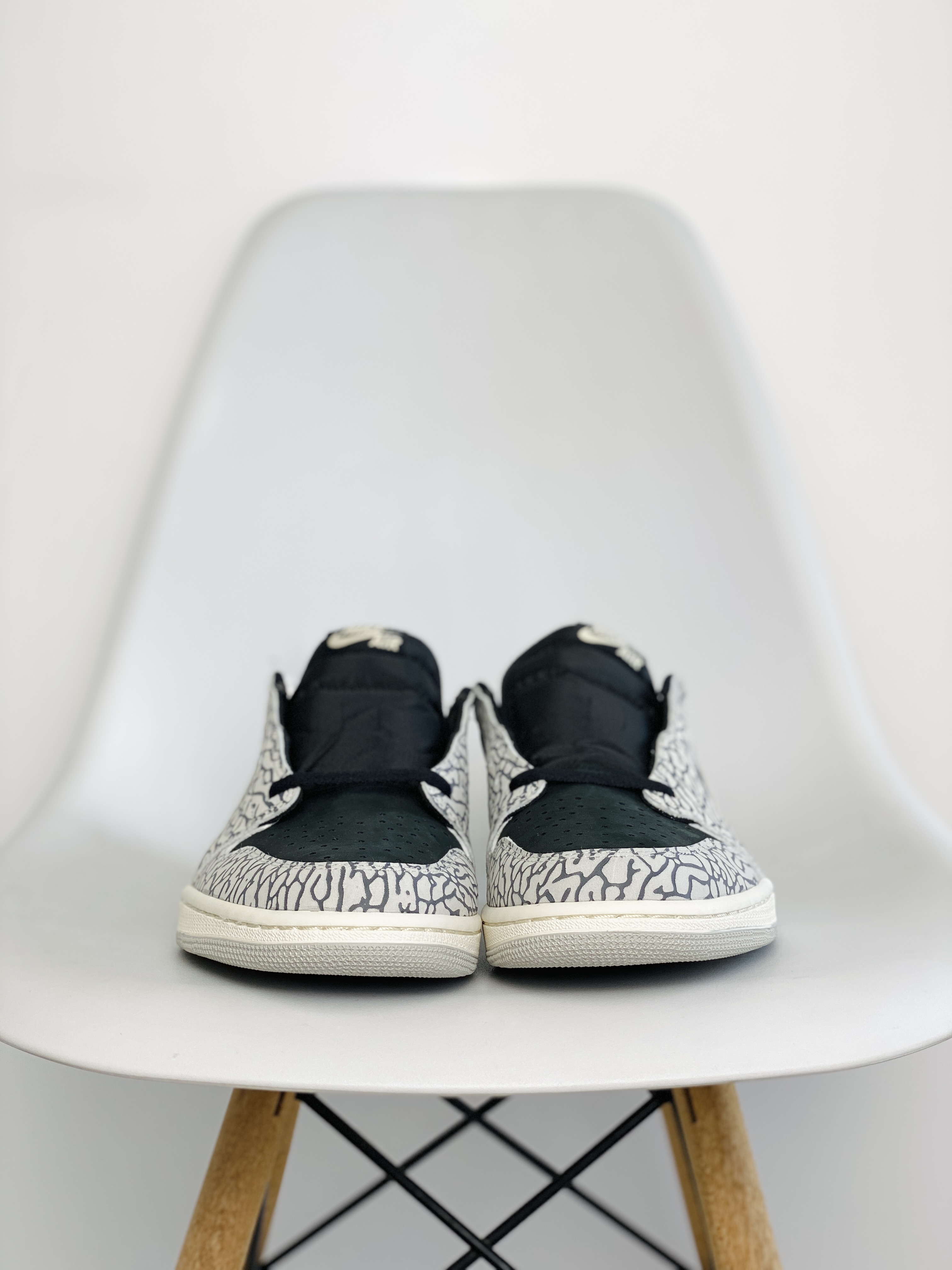 Air Jordan 1 Low OG AJ1 Black Eleohant   低筒 气垫 休闲鞋 板鞋 球鞋 男鞋 女鞋 大象 爆裂纹 黑灰CZ0790-001