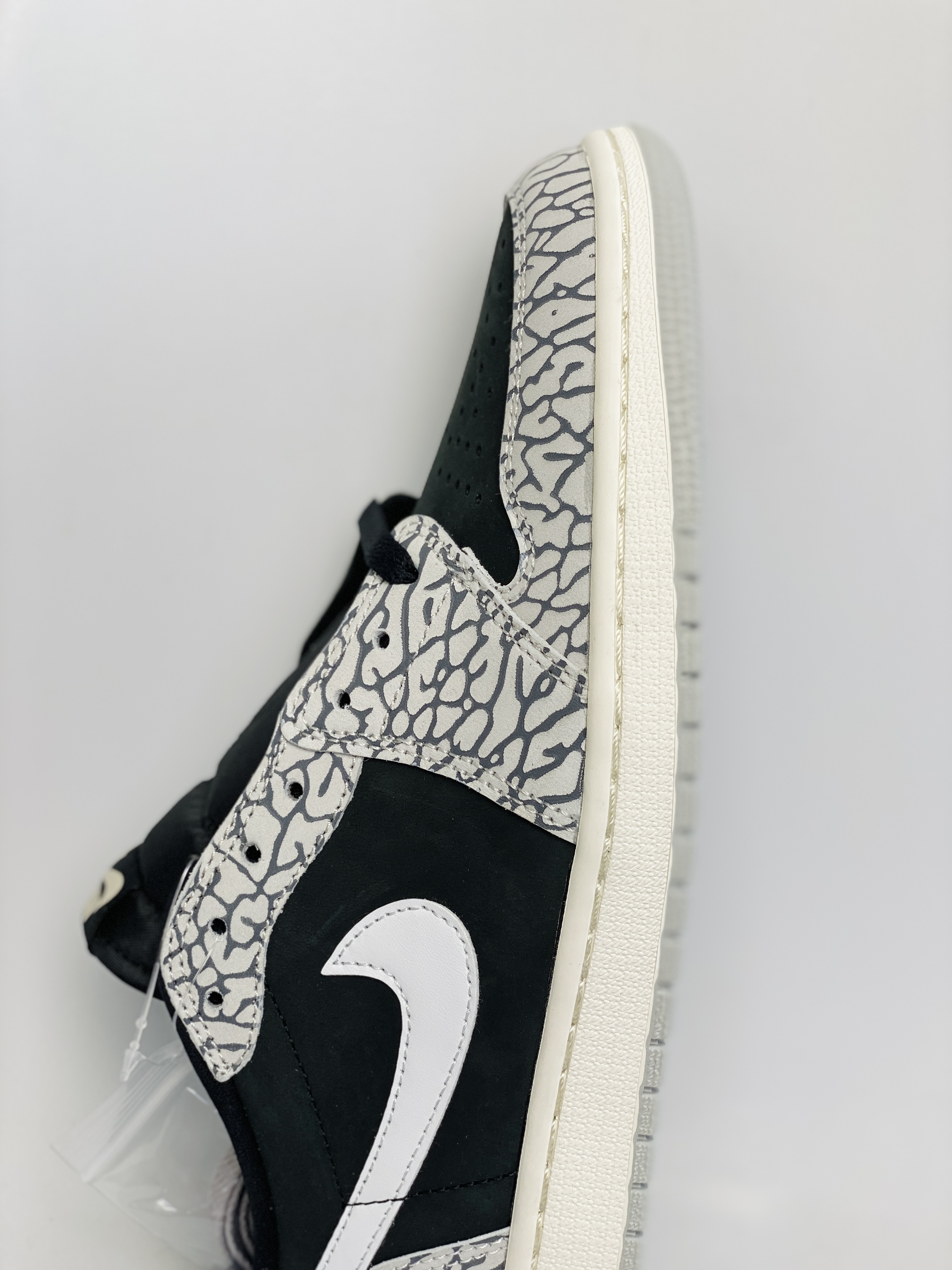 Air Jordan 1 Low OG AJ1 Black Eleohant   低筒 气垫 休闲鞋 板鞋 球鞋 男鞋 女鞋 大象 爆裂纹 黑灰CZ0790-001