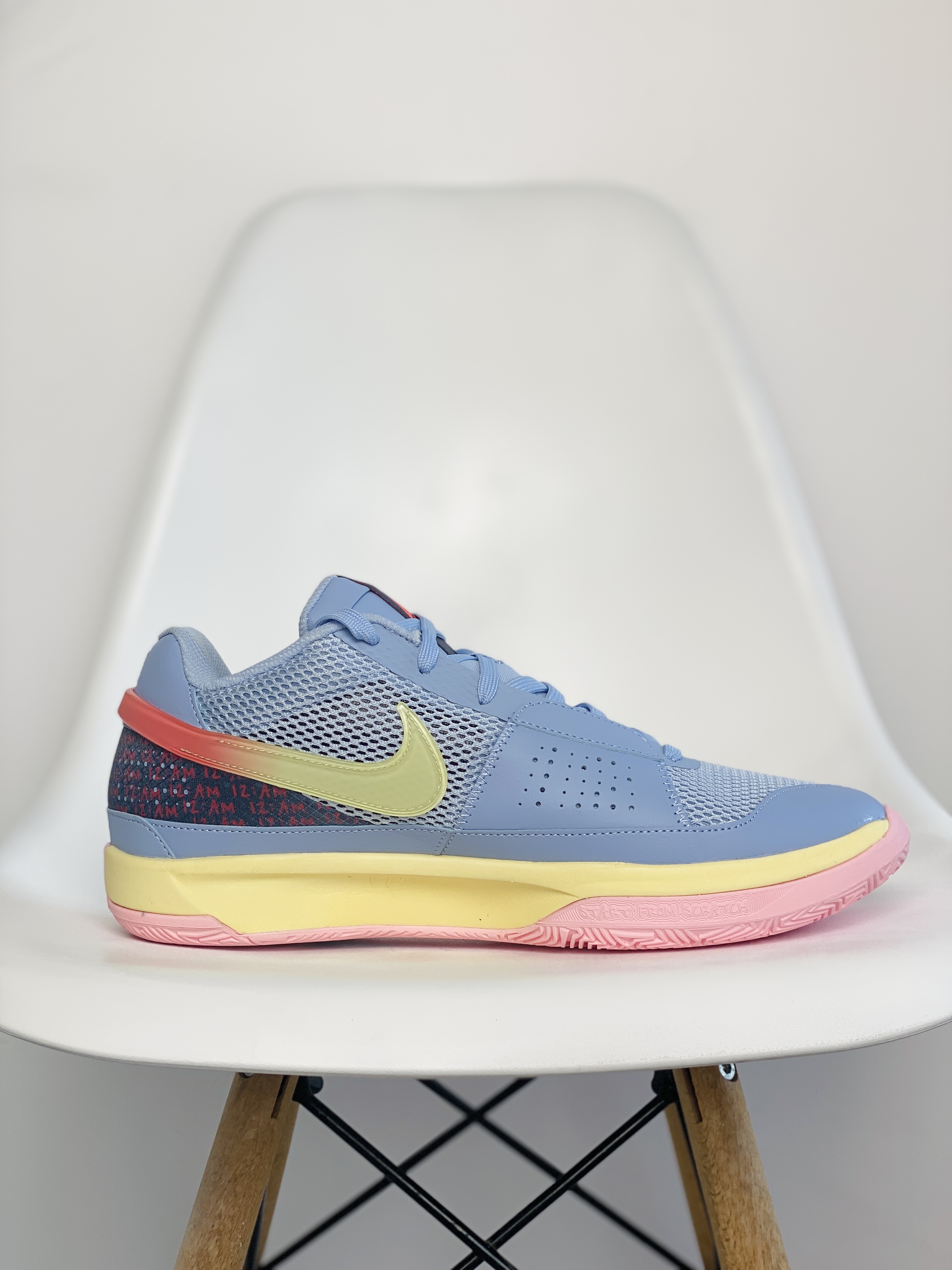 滅世 莫兰特 1代  Nike Zoom JA1 EP Day One 低筒 前後氣墊 耐磨透氣 實戰籃球鞋 波鞋 球鞋 男鞋 波鞋 蓝色  DR8786-400