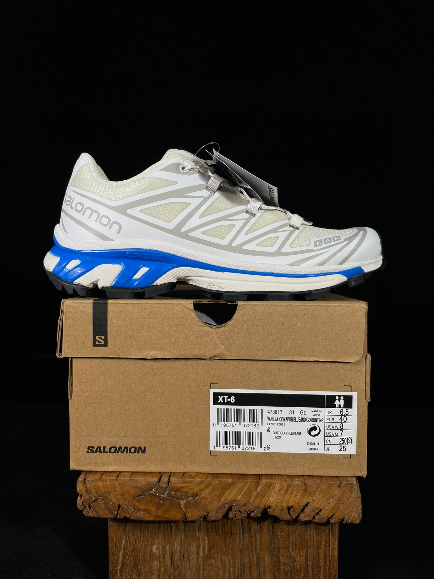  SALOMON XT-6 萨洛蒙  低筒 户外 跑步鞋 运动鞋 男鞋 女鞋 米灰蓝 473817（版型偏小一码）