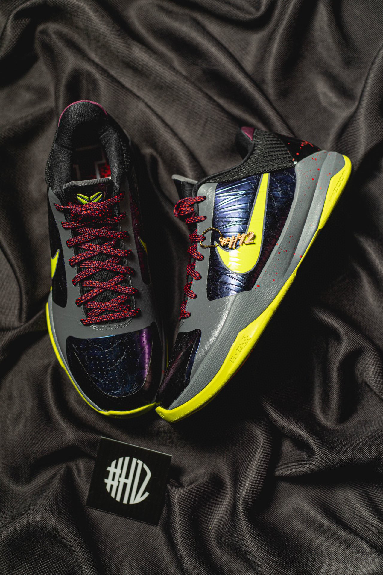 到货后不可临时取消退换 H12 KOBE5  Chaos  低筒 前掌气垫 球鞋 籃球鞋 實戰鞋  真碳板 男鞋 暗黑小丑CD4991-001