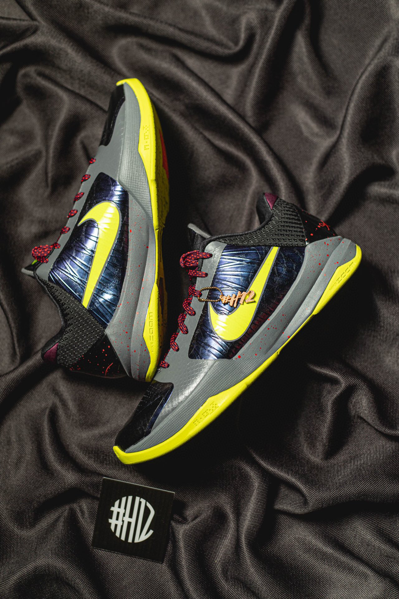 到货后不可临时取消退换 H12 KOBE5  Chaos  低筒 前掌气垫 球鞋 籃球鞋 實戰鞋  真碳板 男鞋 暗黑小丑CD4991-001