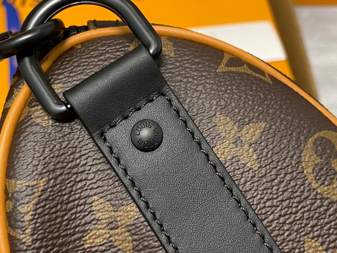 LOUIS VUITTON keepall 25  可调节肩带 斜挎包 单肩包 手提包 橙色 m46687