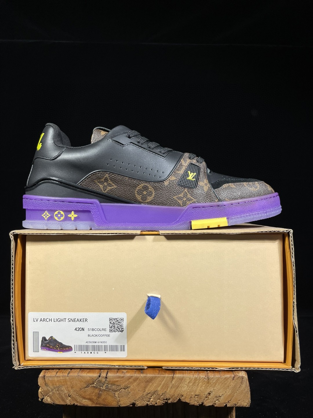 Louis Vuitton 路易威登 Trainer 湖人紫金 低筒 休闲鞋 板鞋 男鞋 女鞋 1A8WJ6