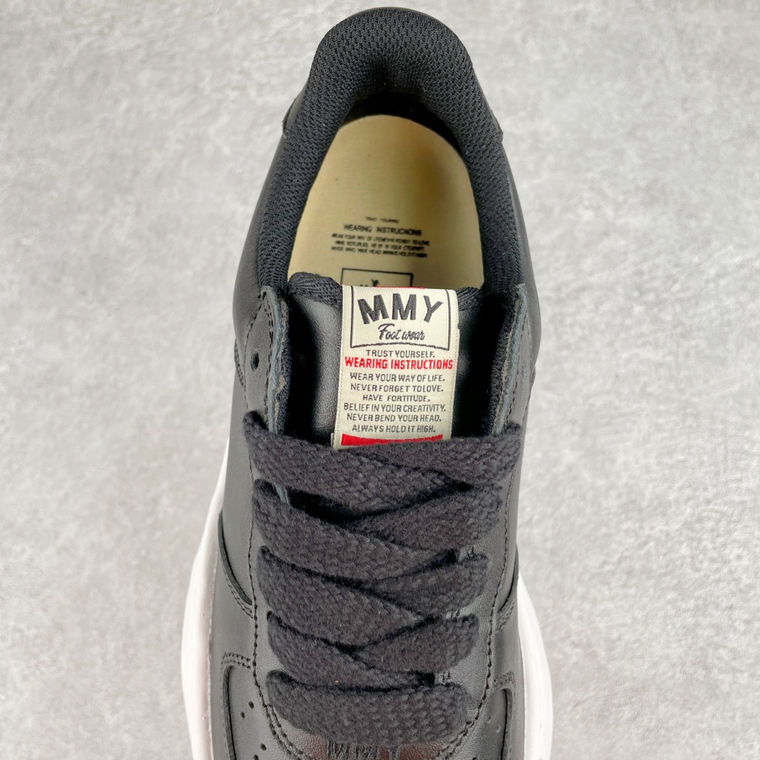 MIHARA YASUHIRO Original MMY 三原康裕 黑色 皮面 低筒 溶胶鞋 帆布鞋 板鞋 休闲鞋 增高鞋 男鞋 女鞋 A07FW702