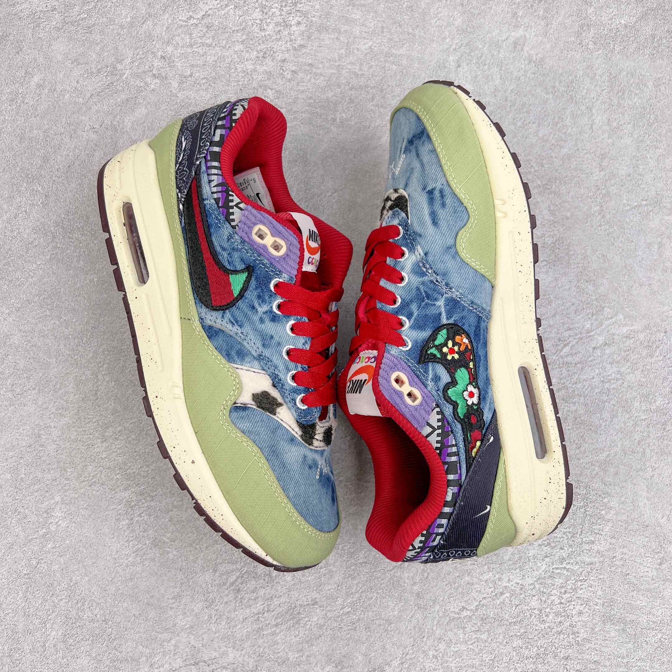 Concepts Air Max 1 SP Mellow 蓝绿 腰果花 低筒 减震运动鞋 休闲鞋 板鞋 男鞋 女鞋 DN1803-900