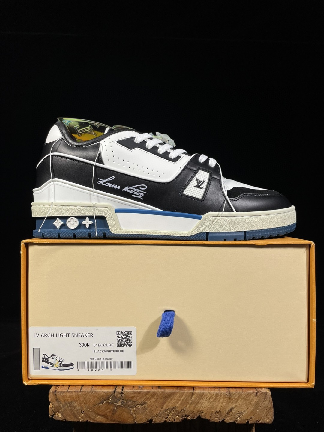 Louis Vuitton 路易威登 Trainer 蓝黑 低筒 休闲鞋 板鞋 运动鞋 男鞋 女鞋 1A8Q7L