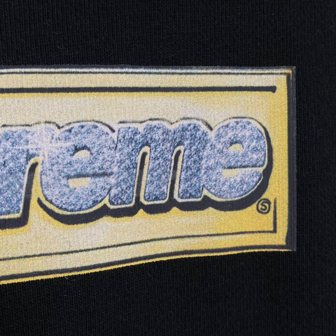 Supreme SS22  Week Bling Box Logo Hooded 黑色 宝石 长袖 保暖 加绒 卫衣男女同款  