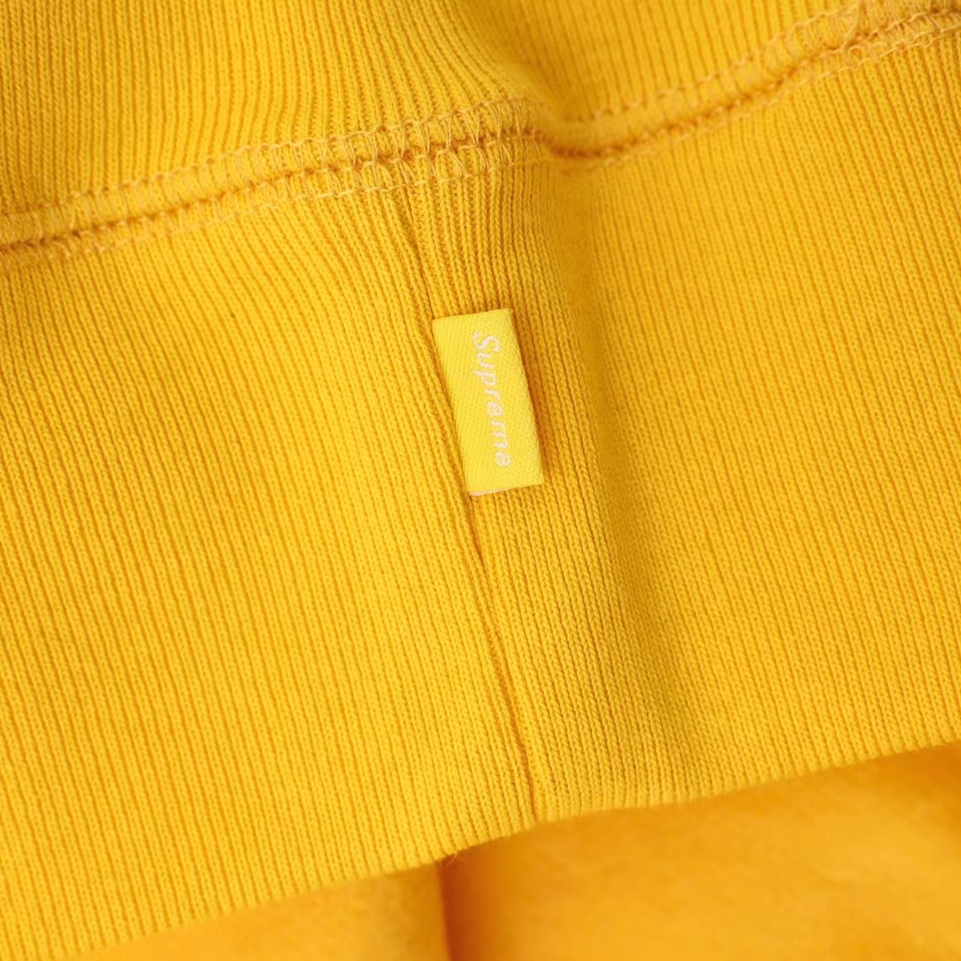 Supreme 19FW Bandana Box Logo Hooded 黄色 腰果花刺绣 长袖 保暖 加绒 卫衣男女同款 SUP-FW19-10826