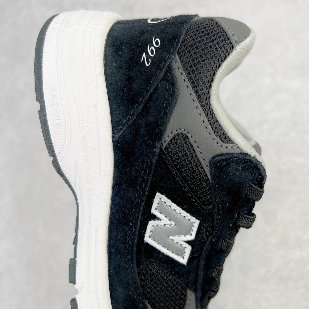 New Balance 992 系列 黑色 低筒 运动鞋 休闲鞋 板鞋 童鞋 