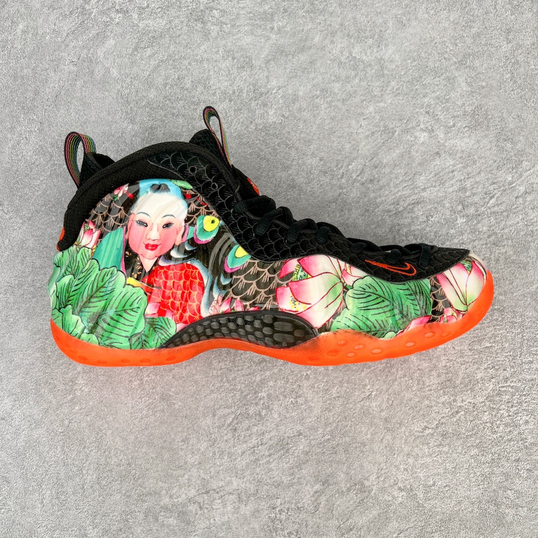 NIKE Air Foamposite One 天津喷 蓝彩 喷泡 篮球鞋 男鞋 碳板 744307-001