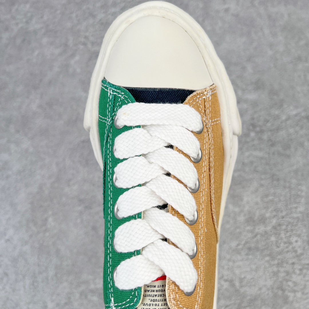 MIHARA YASUHIRO Original MMY 三原康裕 棕绿  低筒 溶胶鞋 帆布鞋 板鞋 休闲鞋 增高鞋 男鞋 女鞋 A05FW728