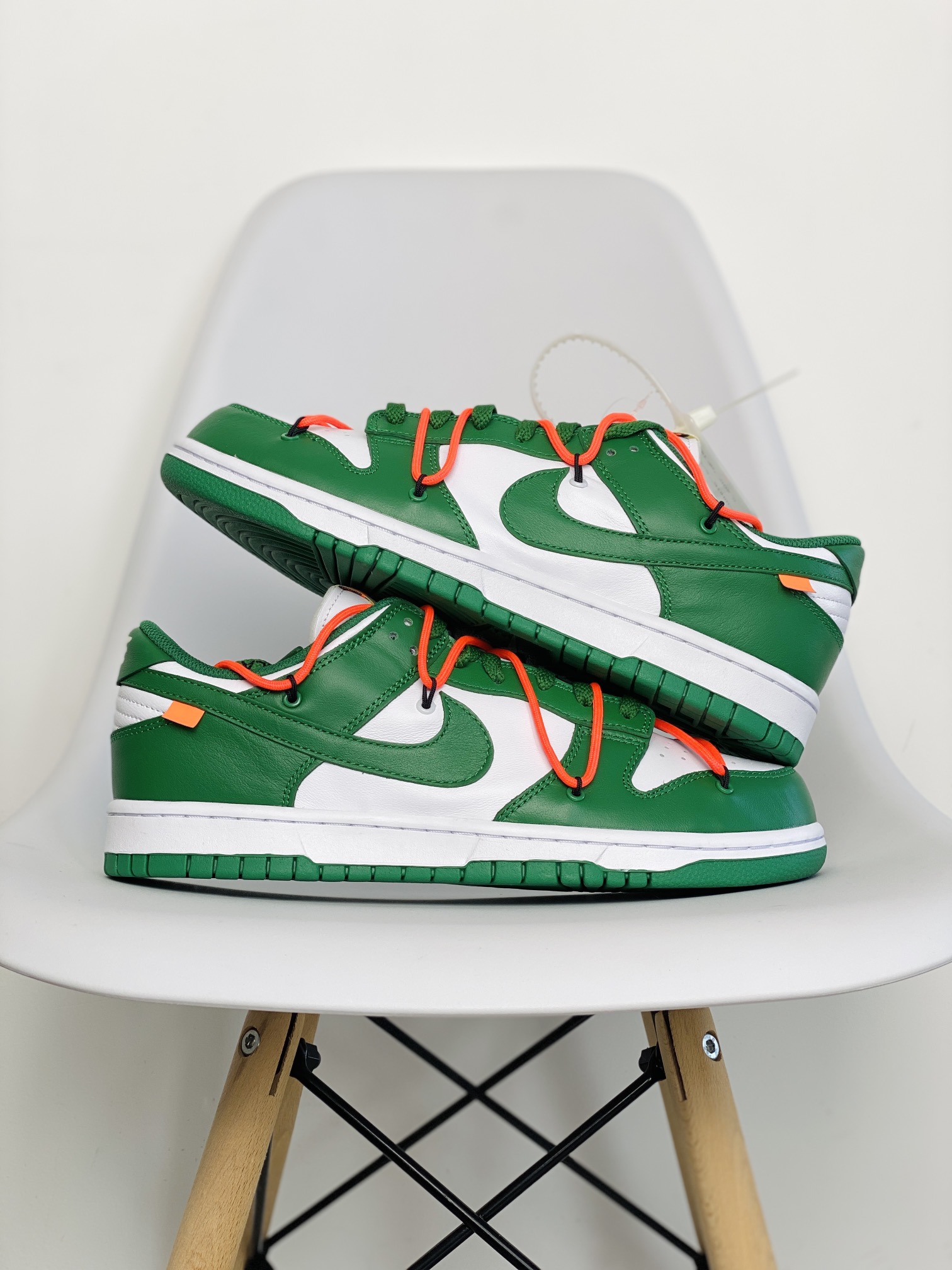 Off-White Duunk  Low LTHR OW 联名 白绿 低筒 板鞋 休闲鞋 滑板鞋 男鞋 女鞋 CT0856-100
