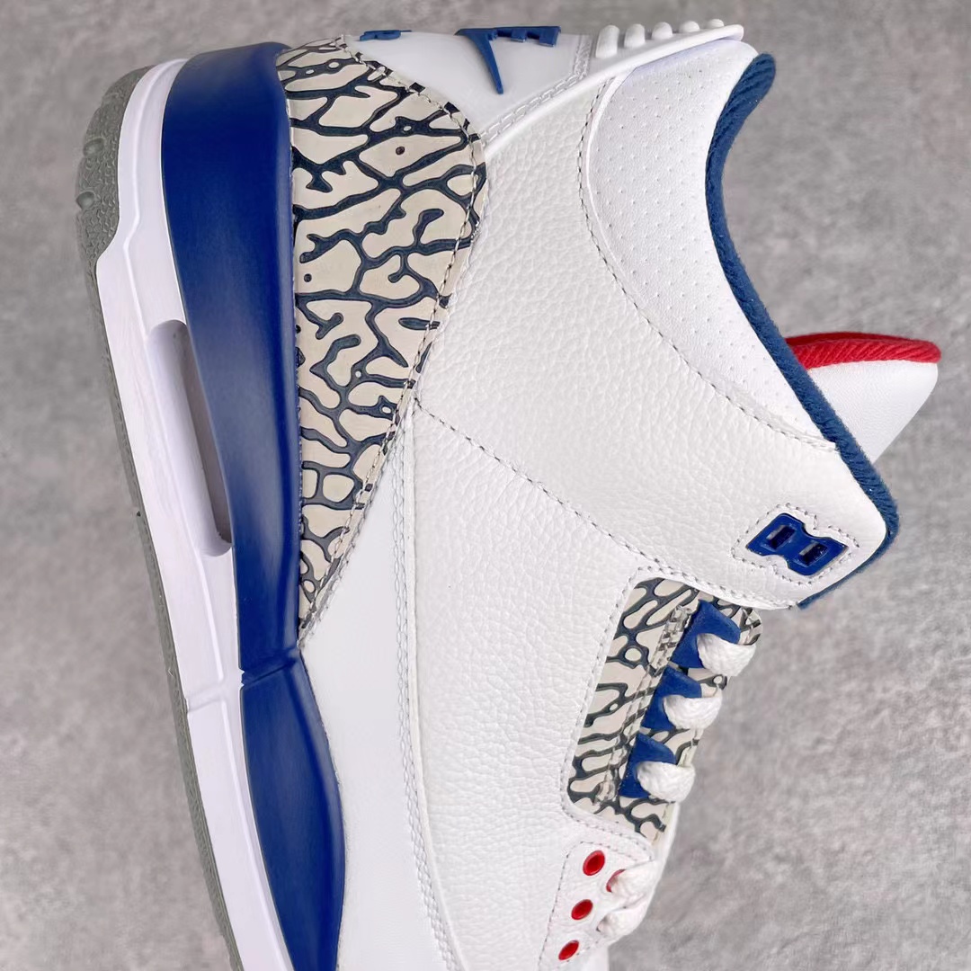 Air Jordan 3 Retro True Blue 白藍 2011  AJ 3低筒 休闲鞋 篮球鞋 板鞋 男鞋 136064-104